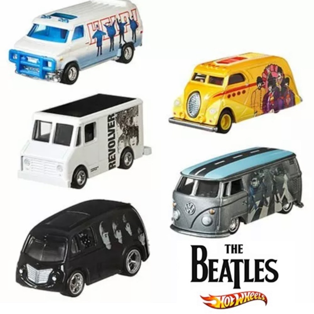 The Beatles Hot Wheels 5 Car Collection